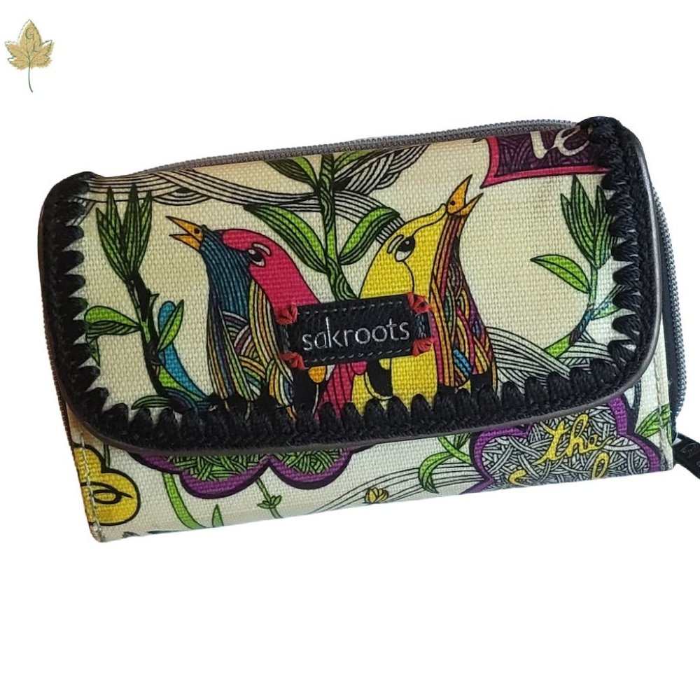 White Peace Wallet / Clutch | Sakroots